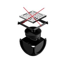   Folyóka műanyag csatlakozóelem standard 100/70 folyókához G-DRAIN