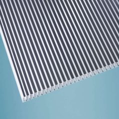 Polikarbonát lemez Zebra 16mm 2500 x 980 mm Antracit