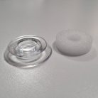 Polikarbonátlemez leszorító korong átlátszó 10mm polikarbonáthoz 25db/csomag