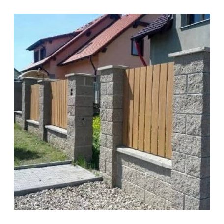 G-Guard WPC kerítéselem, sík tölgy 80x12x1000