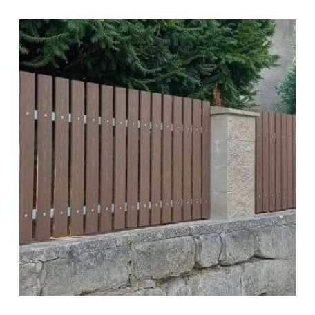 G-Guard WPC kerítéselem barna sík 71x11x1000