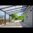 Terasztető pro antracit 5000 X 3000 MM - PC víztiszta