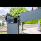 Terasztető pro antracit 4000 X 4000 MM - PC víztiszta