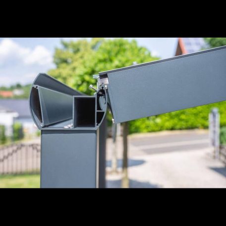 Terasztető pro antracit 4000 X 4000 MM - PC víztiszta