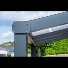 Terasztető pro antracit 4000 X 4000 MM - PC víztiszta