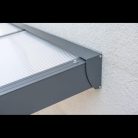 Terasztető pro antracit 4000 X 4000 MM - PC víztiszta