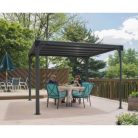 Kerti pavilon Milano 3000 szürke 3,09x3,09m