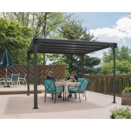 Kerti pavilon Milano 3000 szürke 3,09x3,09m