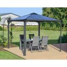 Kerti pavilon Palermo 3000 szürke 2,95x2,95m