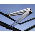 Üvegház kiegészítő automata tetőnyitő zsalu 