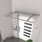 Előtető 3mm acryl 150x90 ezüst