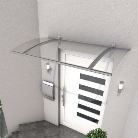 Előtető 3mm acryl 150x90 ezüst