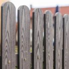 WPC kerítés elem barna fa mintázat 1800mm